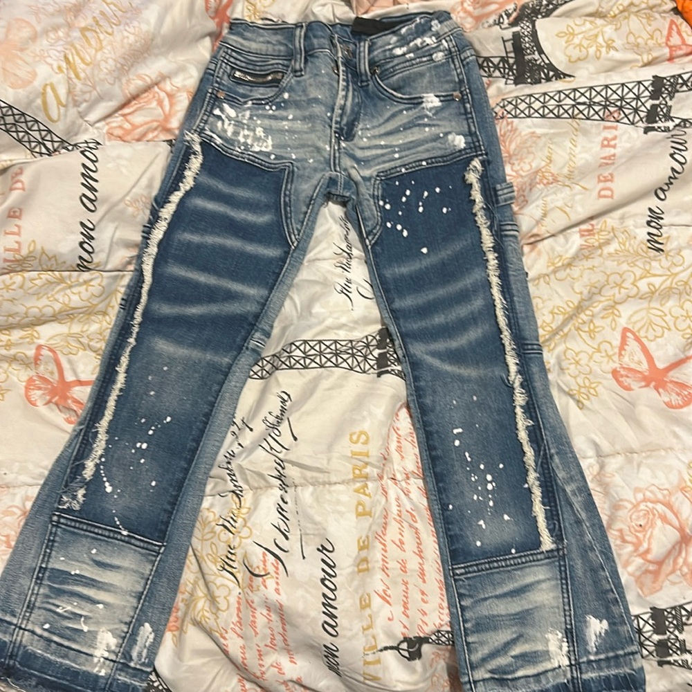 Toddler stacked jeans